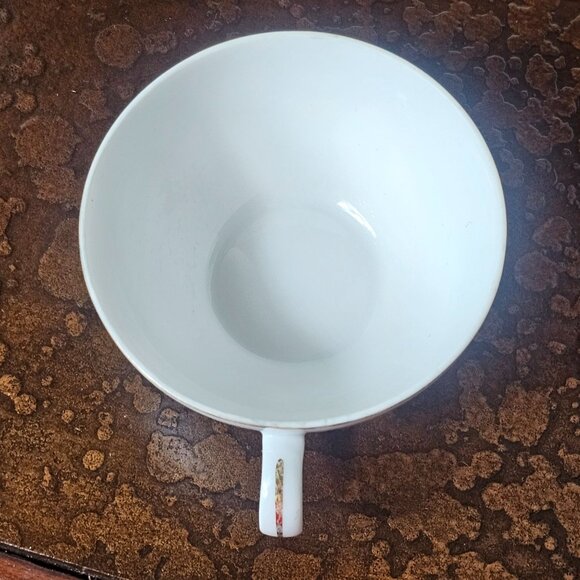 Kaysons Fine China Golden Rhapsody Tea Cup Saucer Set Vintage 1961 Floral Design - Picture 8 of 10